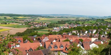 Blick vom Schloss auf die Altstadt