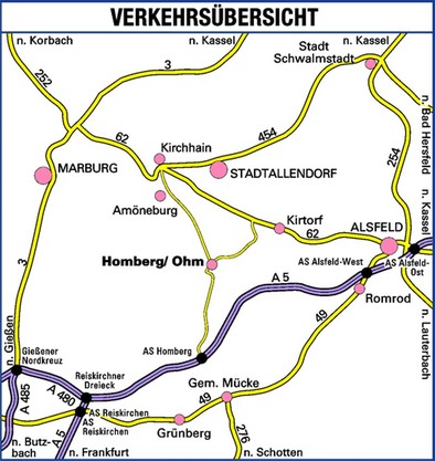 Ausschnitt Straßenkarte - Öffnet Link zu Google