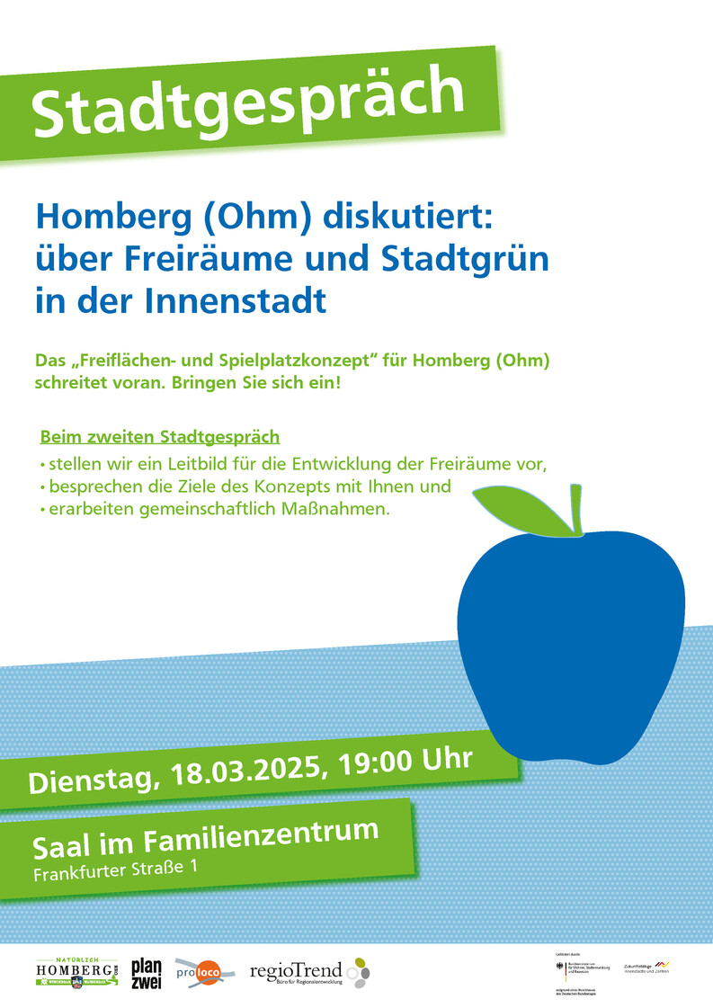 Flyer Einladung 2. Stadtgespräch