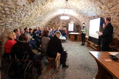 Begrüßung durch Bürgermeisterin Ried beim Workshop