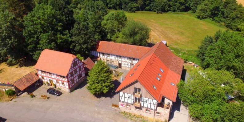Luftbild der Pletschmühle
