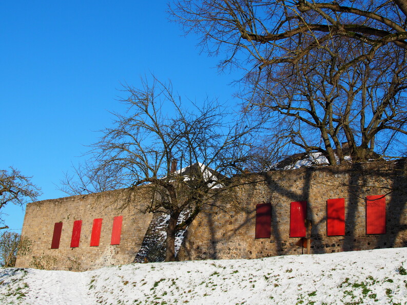 Kunst am Schloss im Winter