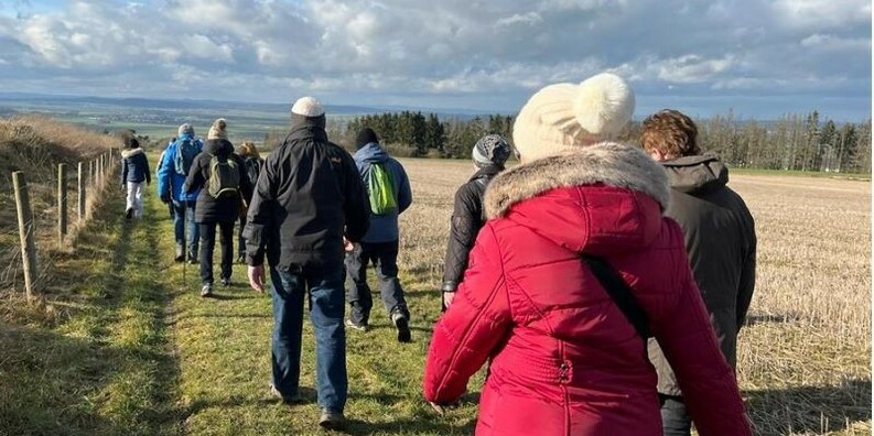 Winterwanderung auf der GeoTour Felsenmeer