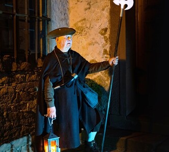 Nachtwächter Theiß am Schloss